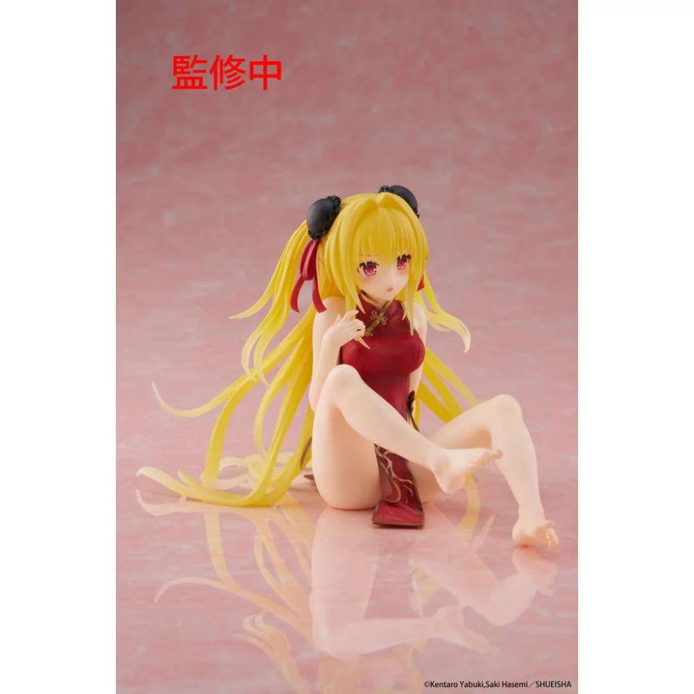 Figurine Golden Darkness Chinese Dress Desktop Cute Fig