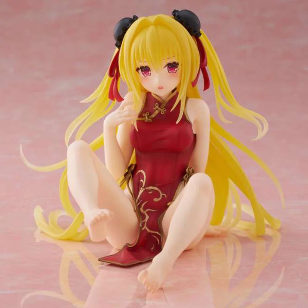 Figurine Golden Darkness Chinese Dress Desktop Cute Fig